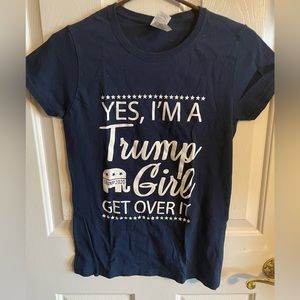 Blue trump tee shirt